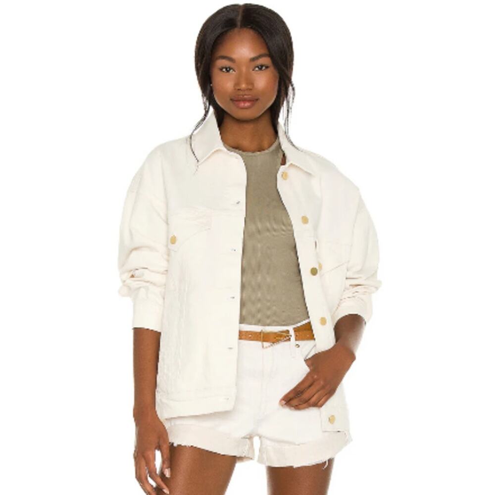Frame Le Oversized Denim Jacket size S